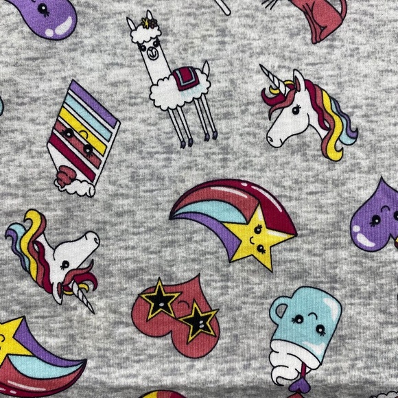 The Children's Place Girls Long Sleeve Printed  Skater Everyday Dress Large Gray - Picture 7 of 10